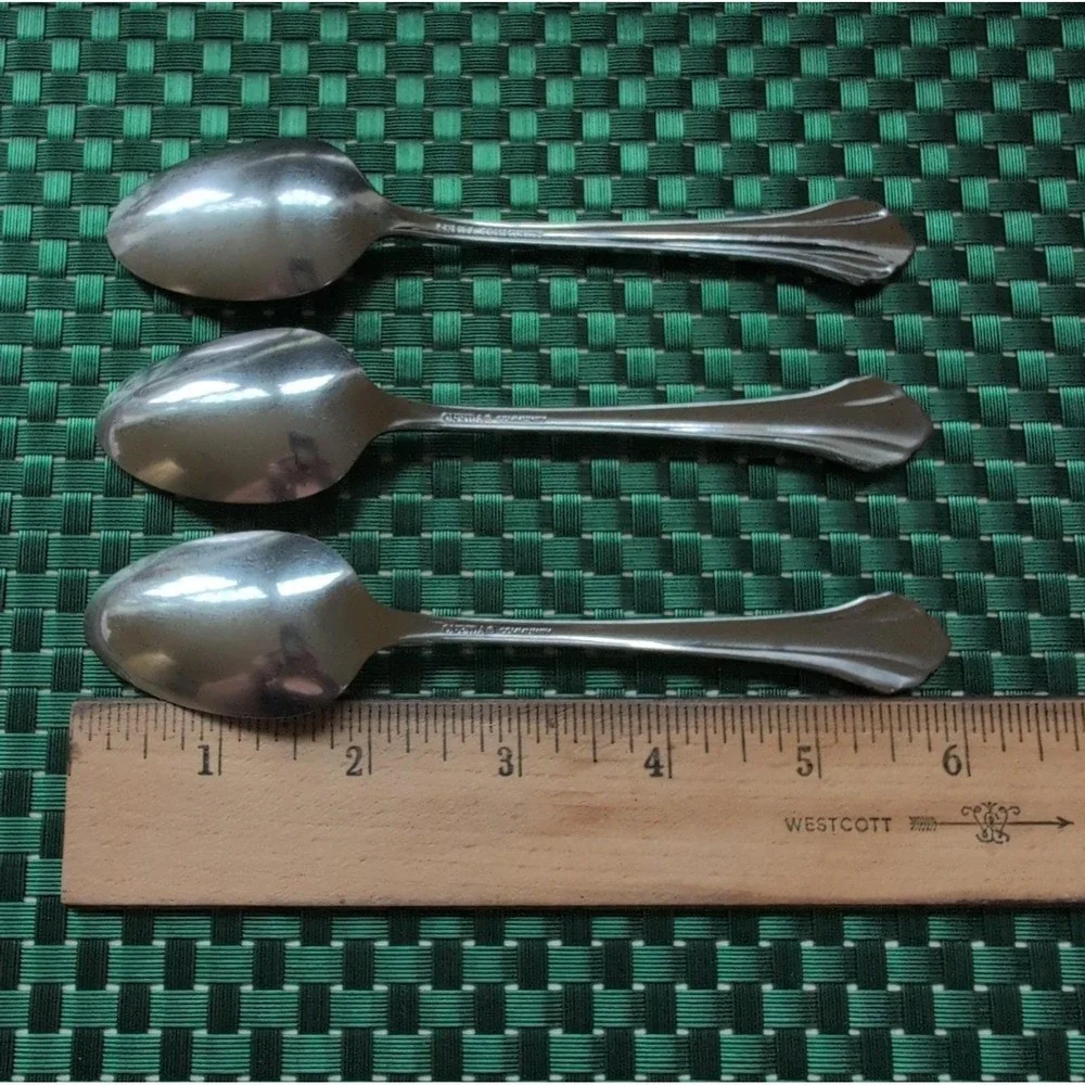 Oneida CLARETTE Teaspoons Set Lot of 3 Community Betty Crocker Stainless USA Vtg
